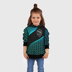 Толстовка-худи детская Roma football net, цвет: 3D-черный — фото 2