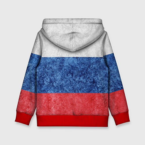 Детская толстовка Флаг России разноцветный / 3D-Красный – фото 2