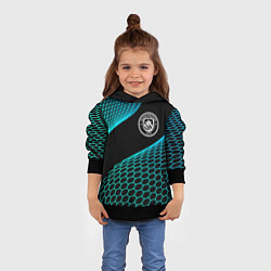 Толстовка-худи детская Manchester City football net, цвет: 3D-черный — фото 2