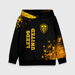 Детская толстовка Leeds United - gold gradient вертикально