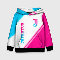 Детская толстовка Juventus neon gradient style вертикально