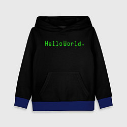 Детская толстовка Hello world