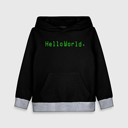 Детская толстовка Hello world