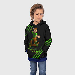 Толстовка-худи детская Брателло на скейте, цвет: 3D-синий — фото 2