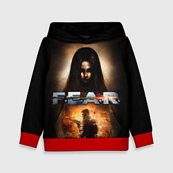 Толстовка-худи детская FEAR - project origin, цвет: 3D-красный