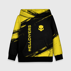 Толстовка-худи детская Helldivers: Skull Logo, цвет: 3D-черный