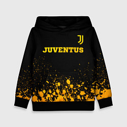 Детская толстовка Juventus - gold gradient посередине