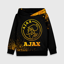 Толстовка-худи детская Ajax - gold gradient, цвет: 3D-черный