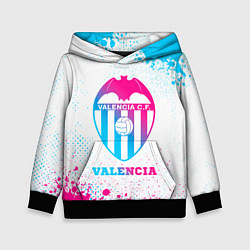 Толстовка-худи детская Valencia neon gradient style, цвет: 3D-черный