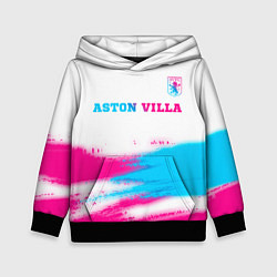 Детская толстовка Aston Villa neon gradient style посередине