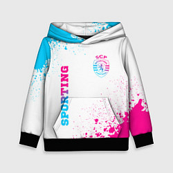 Детская толстовка Sporting neon gradient style вертикально