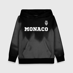 Толстовка-худи детская Monaco sport на темном фоне посередине, цвет: 3D-черный