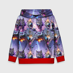 Детская толстовка Волки и молнии