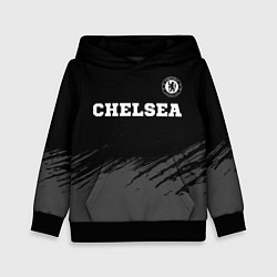 Детская толстовка Chelsea sport на темном фоне посередине