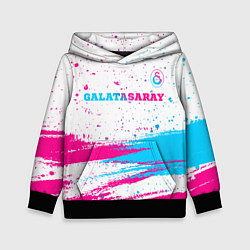 Детская толстовка Galatasaray neon gradient style посередине