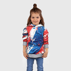 Толстовка-худи детская Im from Russia, цвет: 3D-меланж — фото 2