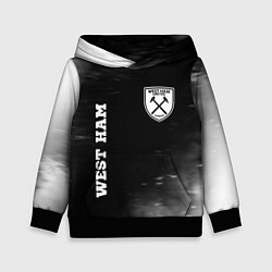 Детская толстовка West Ham sport на темном фоне вертикально