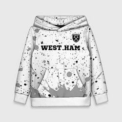 Детская толстовка West Ham sport на светлом фоне посередине