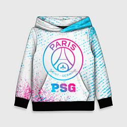 Детская толстовка PSG neon gradient style