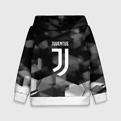 Толстовка-худи детская Juventus geometry fc, цвет: 3D-белый