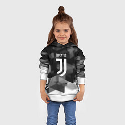 Толстовка-худи детская Juventus geometry fc, цвет: 3D-белый — фото 2