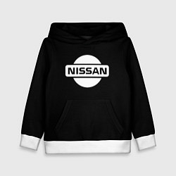 Детская толстовка Nissan logo white