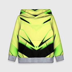 Толстовка-худи детская Geometry stripes кислотный стиль, цвет: 3D-меланж