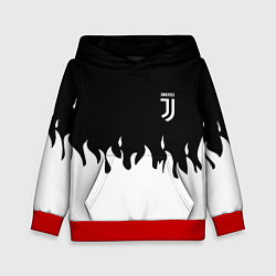 Толстовка-худи детская Juventus fire, цвет: 3D-красный