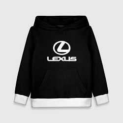 Детская толстовка Lexus white logo