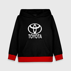 Детская толстовка Toyota white logo