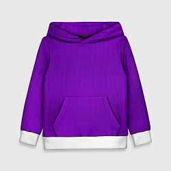 Толстовка-худи детская Фиолетовый текстурированный, цвет: 3D-белый