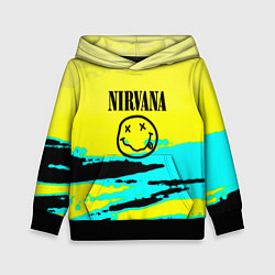 Детская толстовка Nirvana краски кислотные