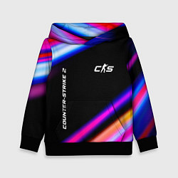 Толстовка-худи детская Counter-Strike 2 speed game lights, цвет: 3D-черный