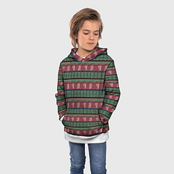 Толстовка-худи детская Древняя Мексика, цвет: 3D-белый — фото 2