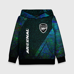 Детская толстовка Arsenal glitch blue