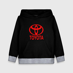 Толстовка-худи детская Toyota red logo, цвет: 3D-меланж
