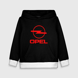 Детская толстовка Opel red logo auto