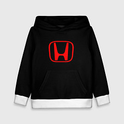 Детская толстовка Honda red logo auto