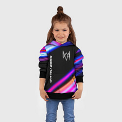 Толстовка-худи детская Watch Dogs speed game lights, цвет: 3D-черный — фото 2