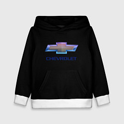 Детская толстовка Chevrolet logo neon