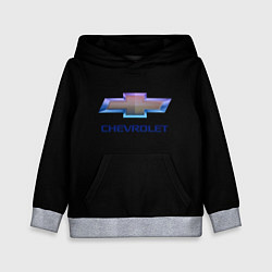 Детская толстовка Chevrolet logo neon