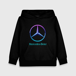 Детская толстовка Mercedes neon logo