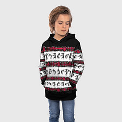 Толстовка-худи детская Кокопелли индейцев хайда, цвет: 3D-черный — фото 2