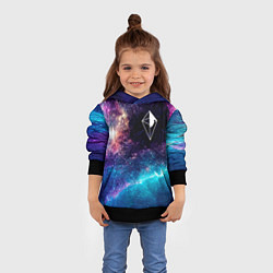 Толстовка-худи детская No Mans Sky space game, цвет: 3D-черный — фото 2