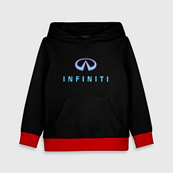 Детская толстовка Infiniti logo neon