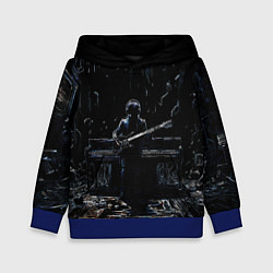 Детская толстовка Разноцветный силуэт музыканта