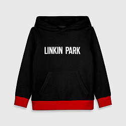 Толстовка-худи детская Linkin park rock white, цвет: 3D-красный