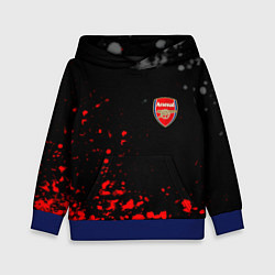 Толстовка-худи детская Arsenal spash, цвет: 3D-синий