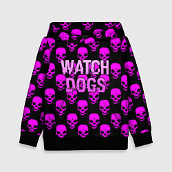 Детская толстовка Watch dogs neon skull