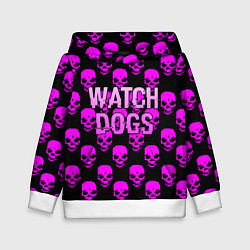 Детская толстовка Watch dogs neon skull